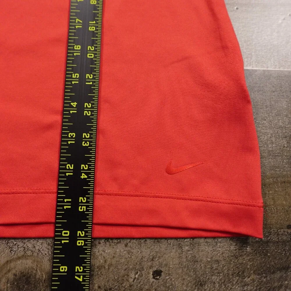 Nike Golf Dri-FIT Tour Performance Sleeveless Polo Red w/‎ Navy Trim Women’s L